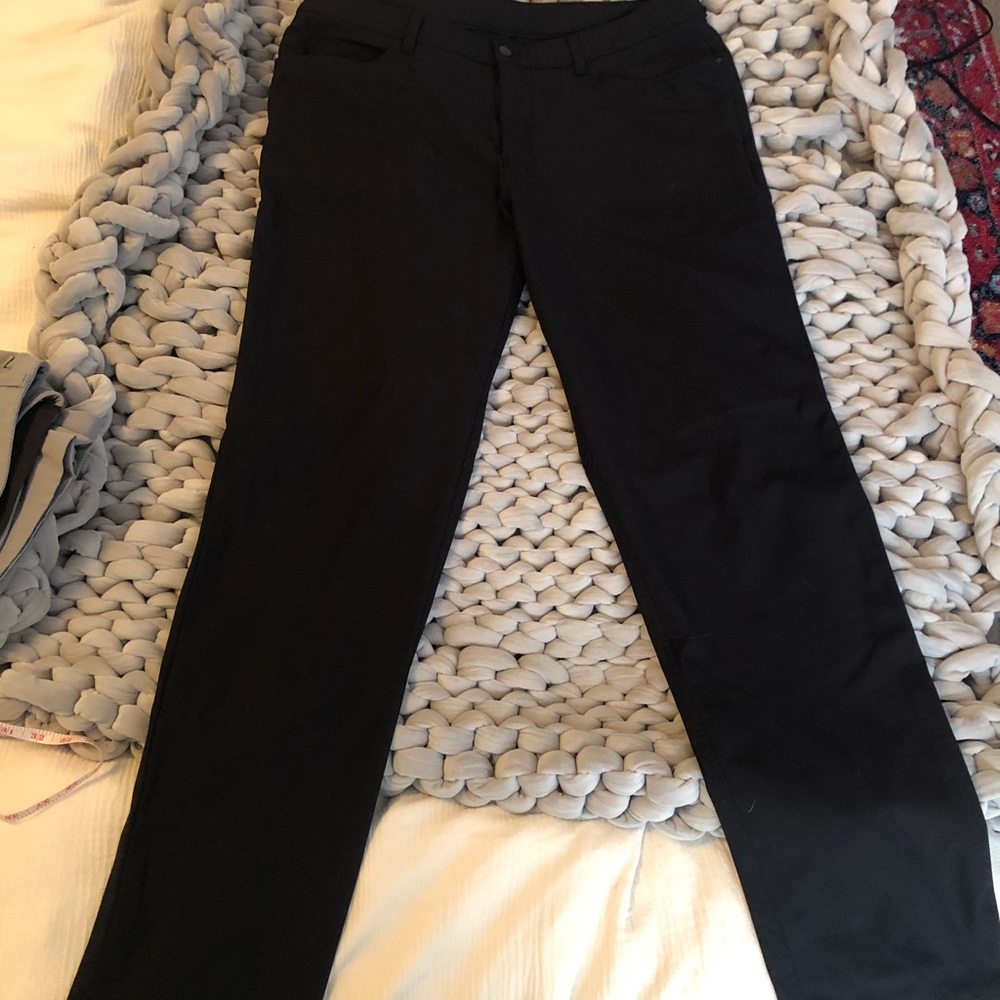 Black 36 tall (37”) Classic Lululemon ABC pants.